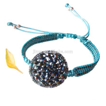 Mode Bohemian Blue Crochet Perlen Armband